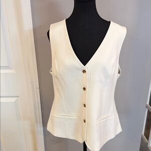 Favorite Daughter The Jones Vest Ivory size XL